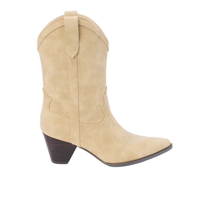 Benji Pointed Toe Cowboy Booties sold by Shoebacca