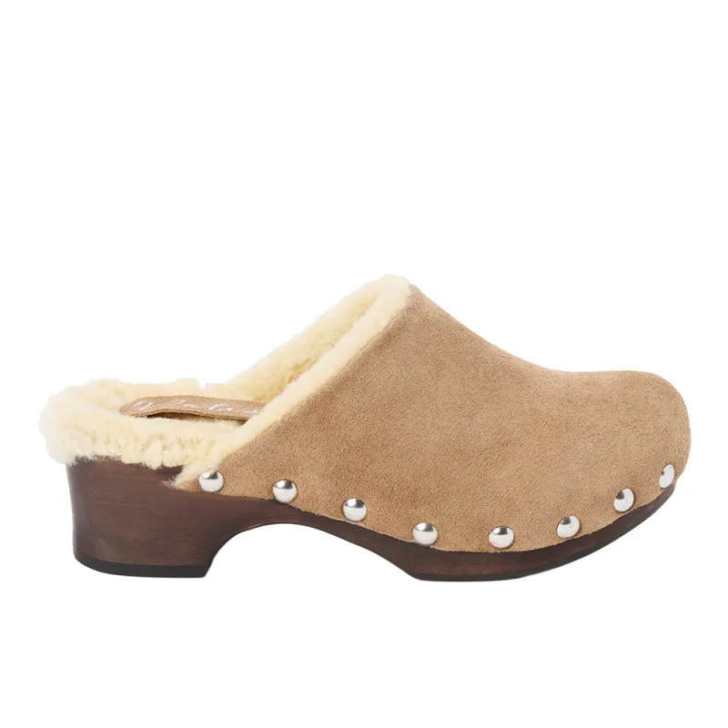 Mayfair Shearling Clogs sold by Shoebacca