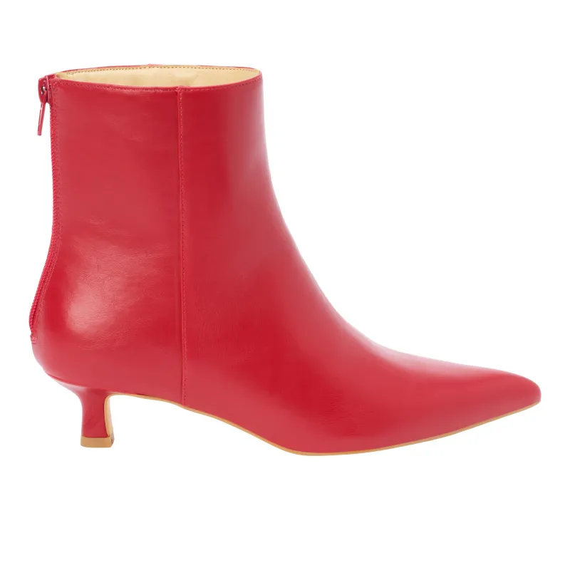 Genesis Pointed Toe Kitten Heel Booties sold by Shoebacca