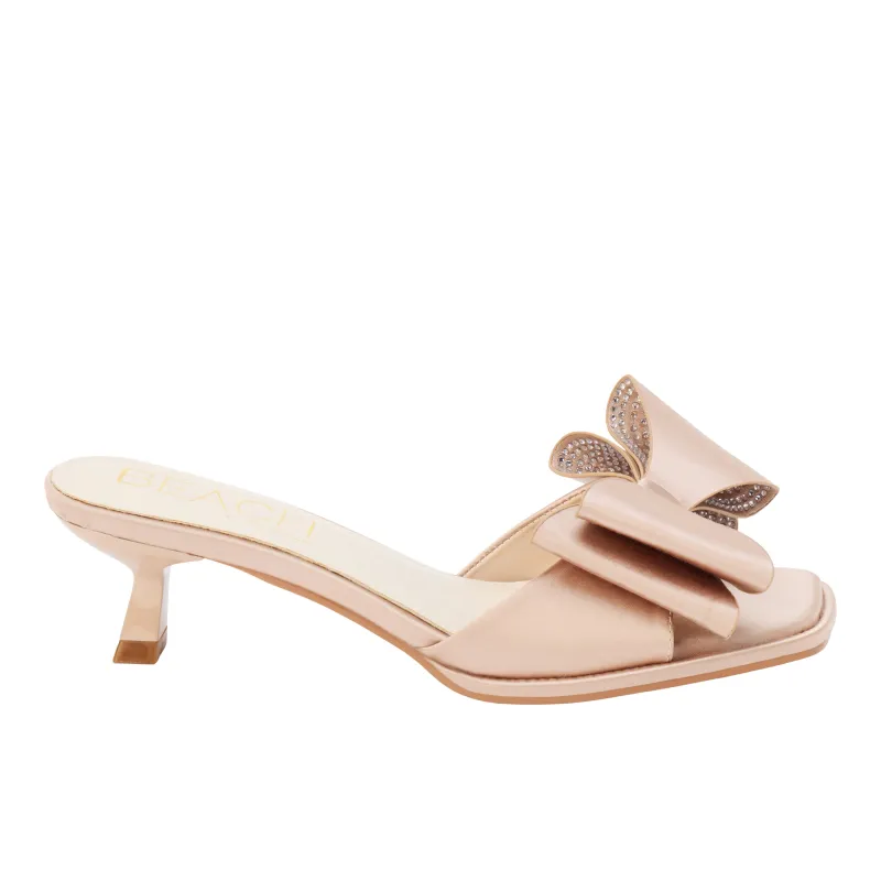 Holland Bow Kitten Heel Sandals sold by Shoebacca