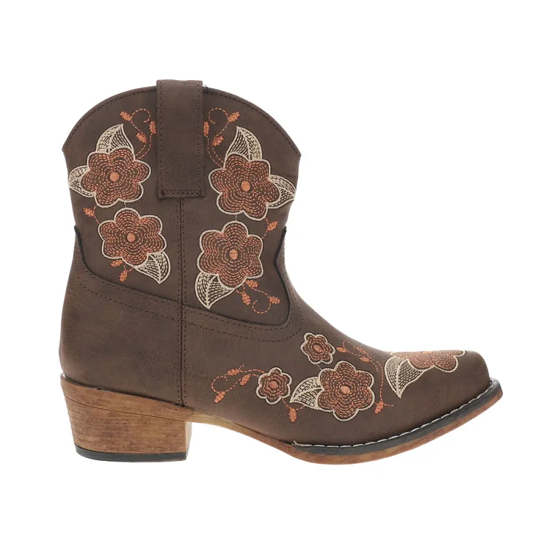 Wildflower Snip Toe Zippered Cowboy Booties sold by Shoebacca