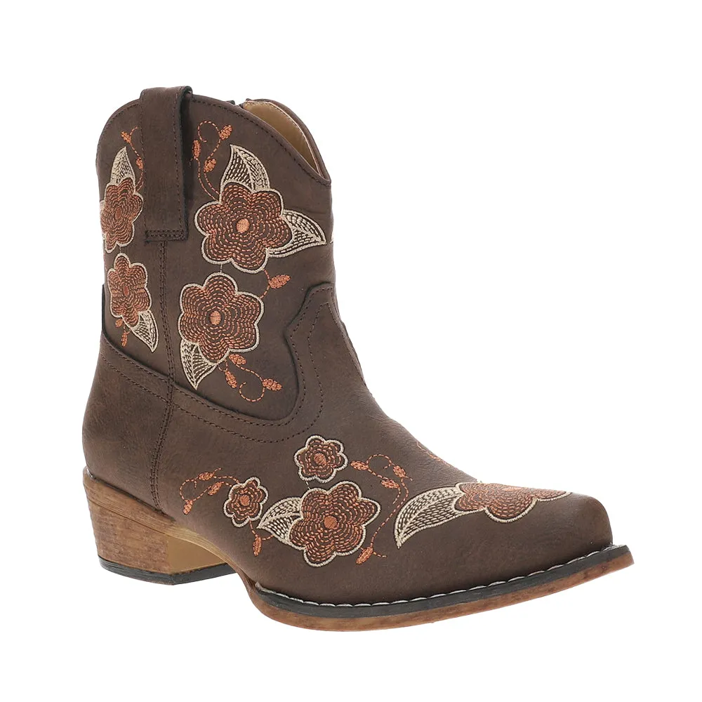 Wildflower Snip Toe Zippered Cowboy Booties sold by Shoebacca product image thumbnail 2