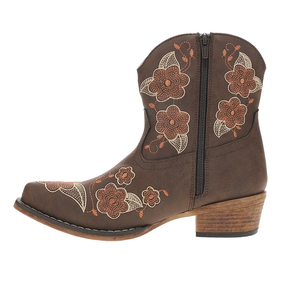 Wildflower Snip Toe Zippered Cowboy Booties sold by Shoebacca product image thumbnail 3