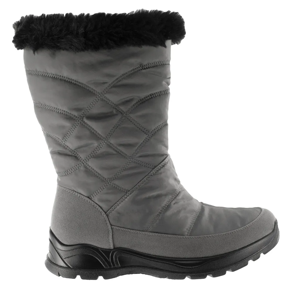 Cuddle Round Toe Zippered Snow Boots sold by Shoebacca