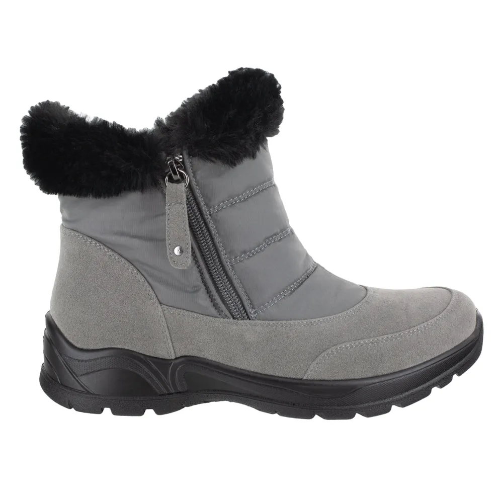 Frosty Round Toe Zippered Snow Booties sold by Shoebacca