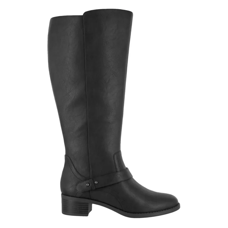 Jewel Round Toe Zippered Riding Boots made by easy street