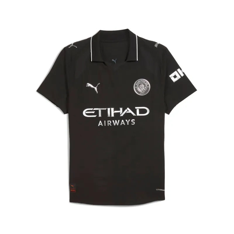 Manchester City Collared Short Sleeve Soccer Jersey 25/26 Away Authentic sold by Shoebacca