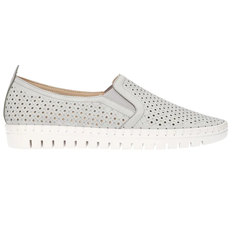 Fresh Perforated Slip On Sneakers made by easy street