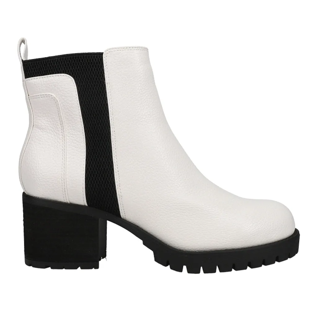 Colten Round Toe Chelsea Booties sold by Shoebacca