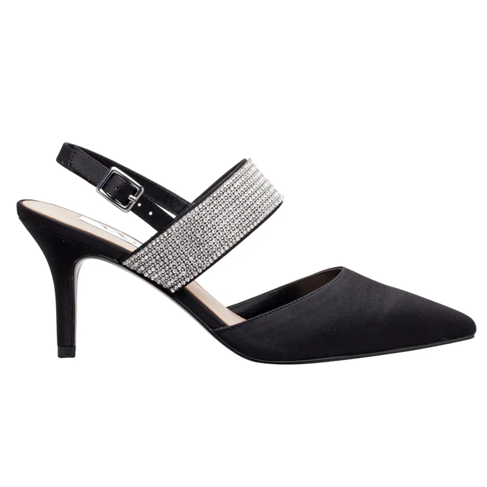 Tenille Rhinestone Pointed Toe Mary Jane Evening Pumps sold by Shoebacca