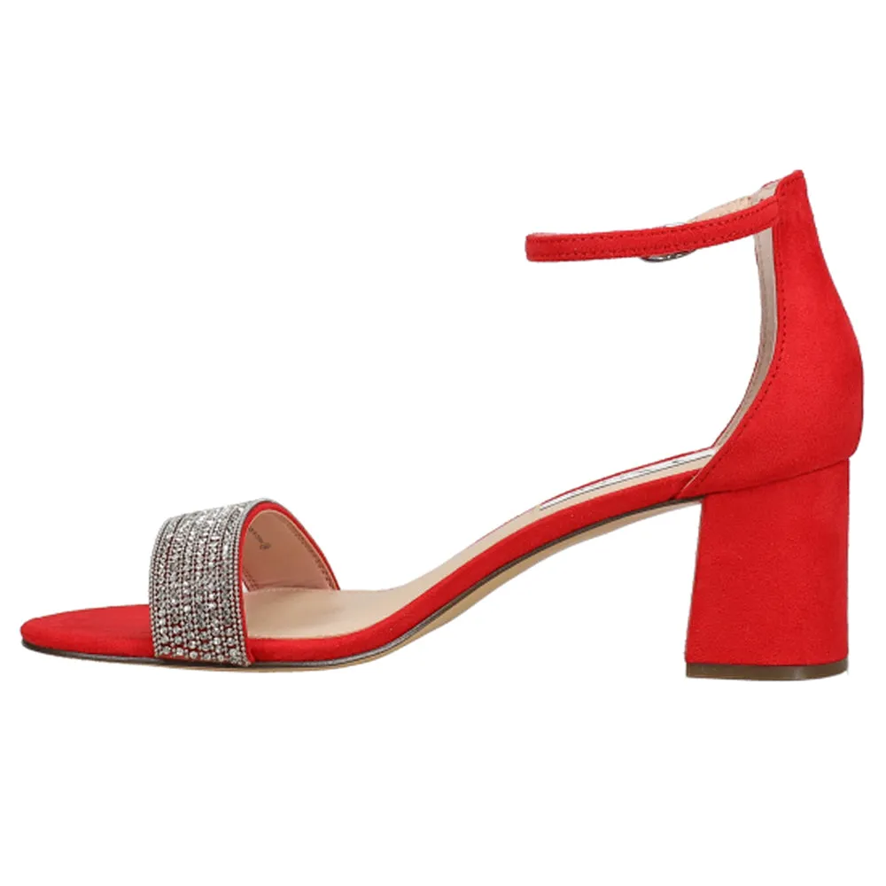 Eloise Rhinestone Ankle Strap Evening Sandals sold by Shoebacca product image thumbnail 3