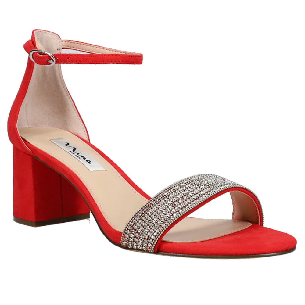 Eloise Rhinestone Ankle Strap Evening Sandals sold by Shoebacca product image thumbnail 2