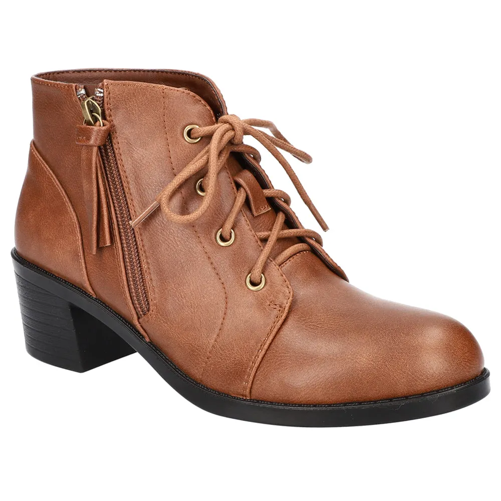 Becker Round Toe Lace Up Zippered Booties sold by Shoebacca product image thumbnail 2