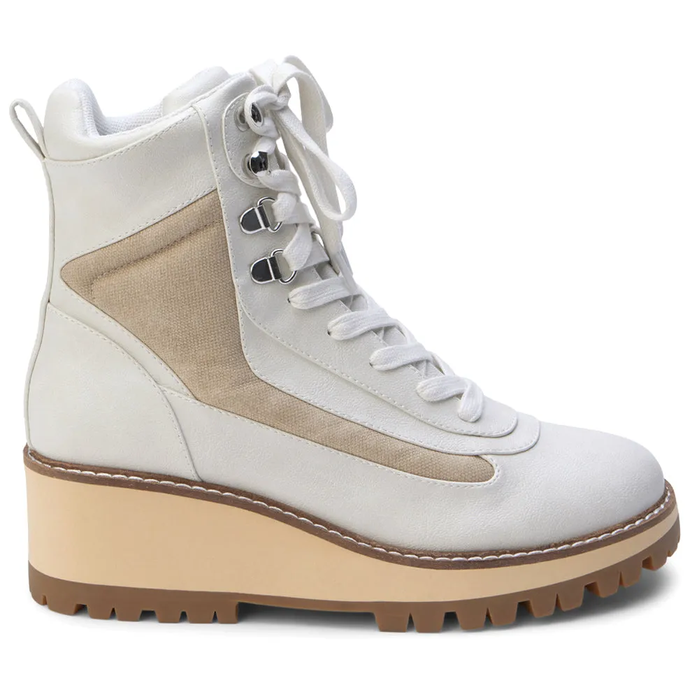 Summit Round Toe Wedge Lace Up Hiking Boots sold by Shoebacca