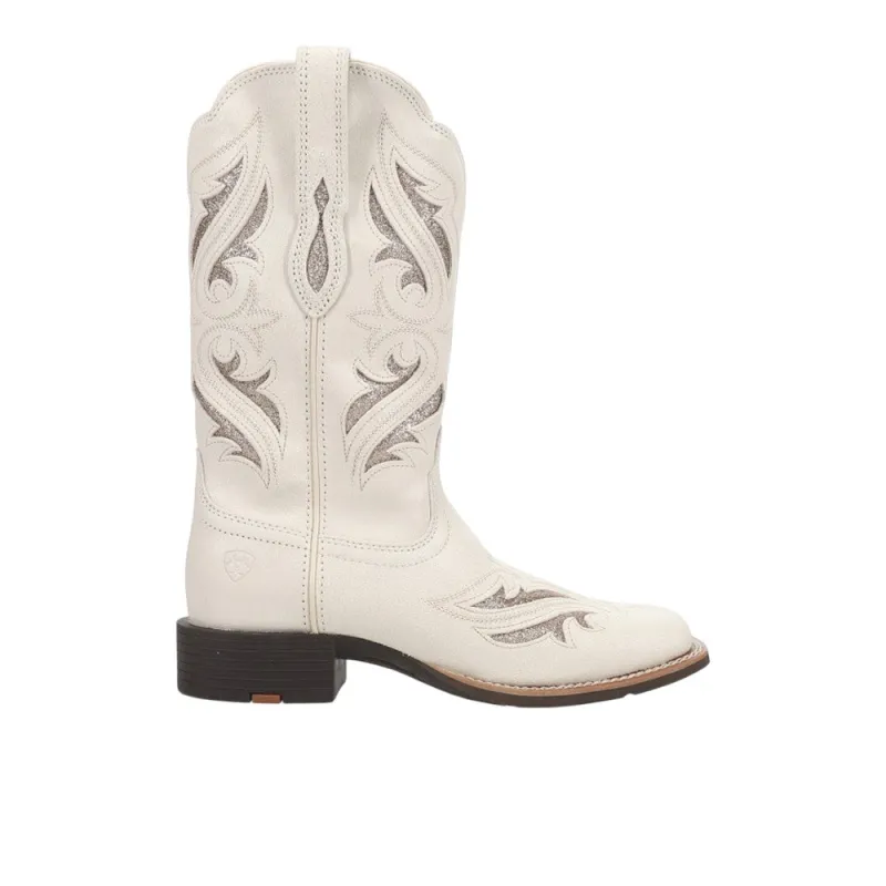 Round Up Bliss Glitter Embroidered Tooled-Inlay Square Toe Cowboy Boots sold by Shoebacca