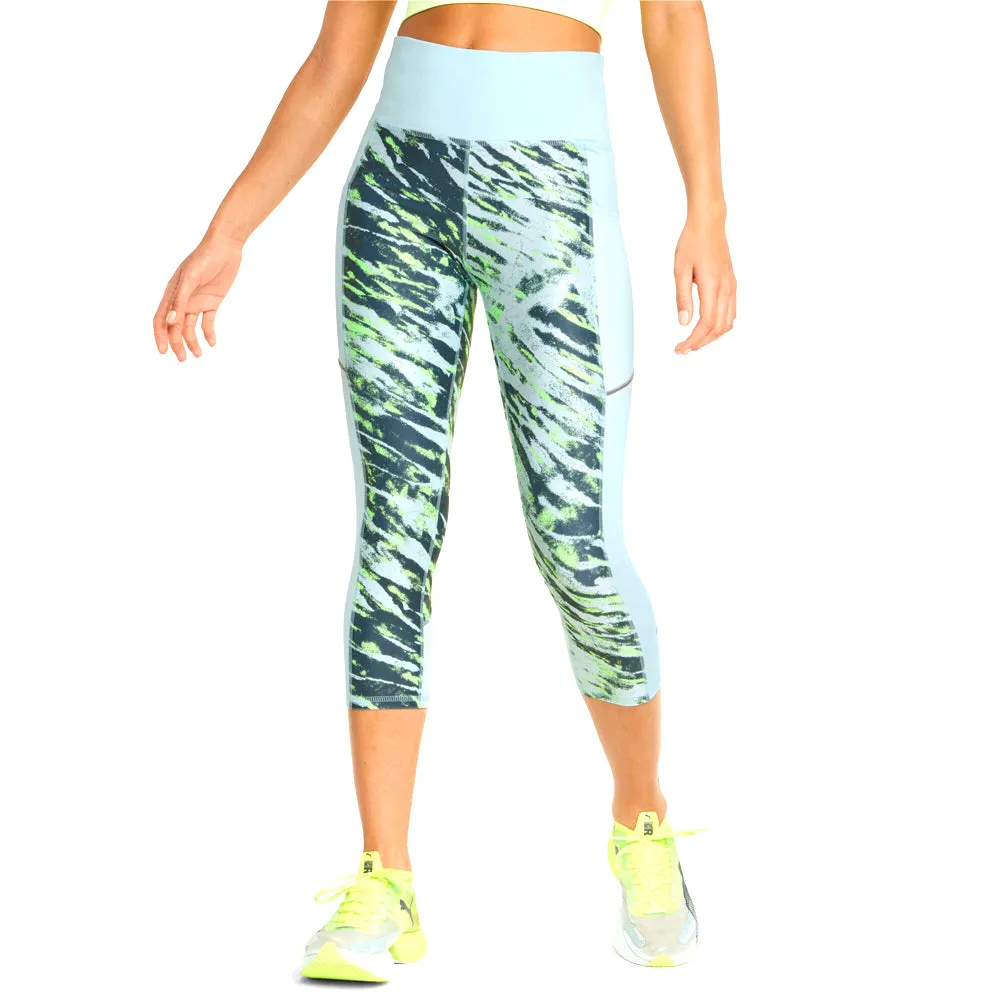 Run 5K Graphic High Waisted Athletic Leggings sold by Shoebacca