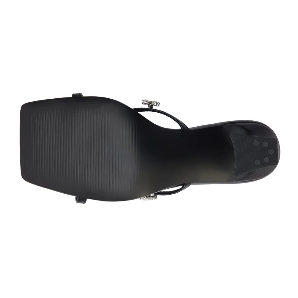 Levi Rhinestone Block Heel Sandals sold by Shoebacca product image thumbnail 5