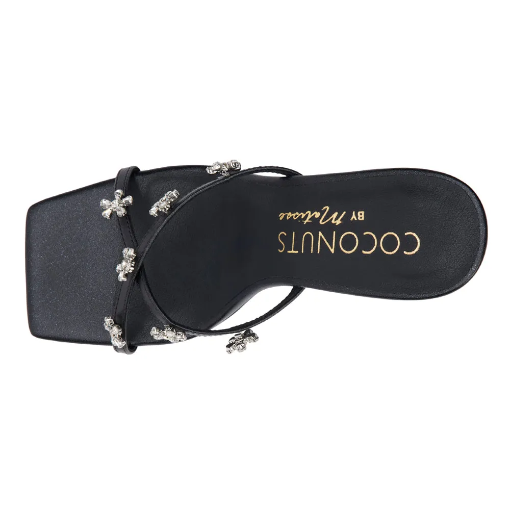 Levi Rhinestone Block Heel Sandals sold by Shoebacca product image thumbnail 4