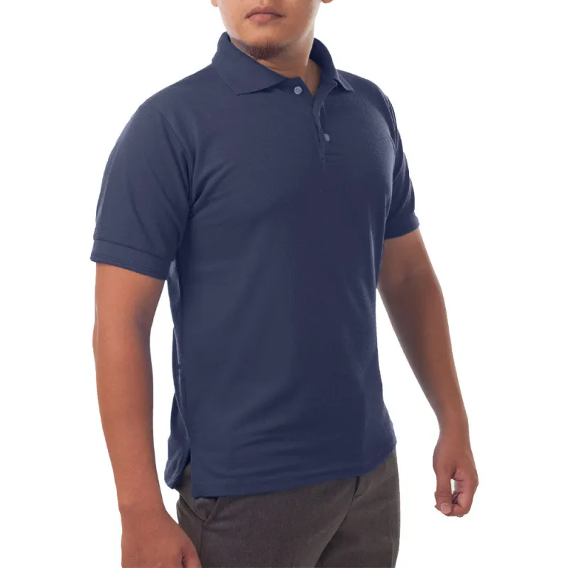 Solid Jersey Short Sleeve Polo Shirt made by Shoebacca