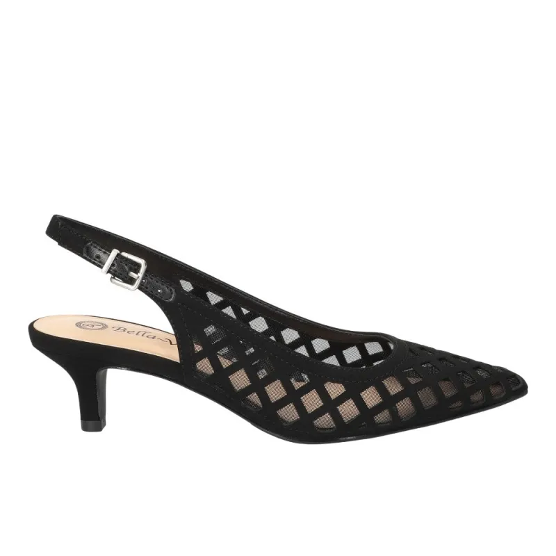 Noel Mesh Cut-Out Slingback Pumps sold by Shoebacca