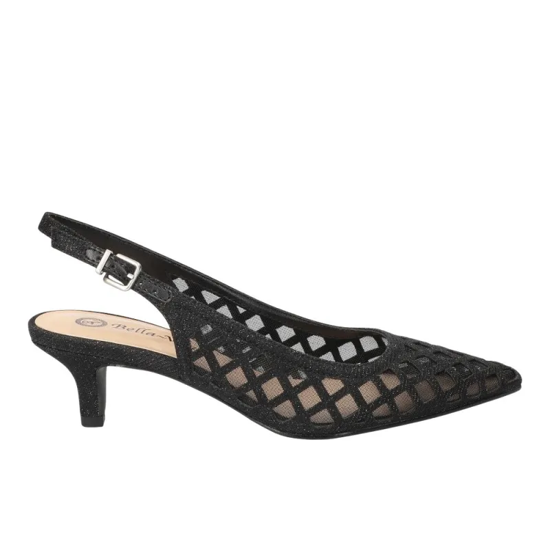 Noel Mesh Cut-Out Slingback Pumps sold by Shoebacca