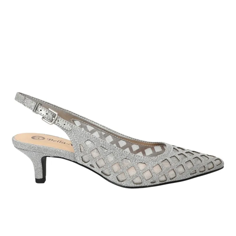 Noel Mesh Cut-Out Slingback Pumps sold by Shoebacca