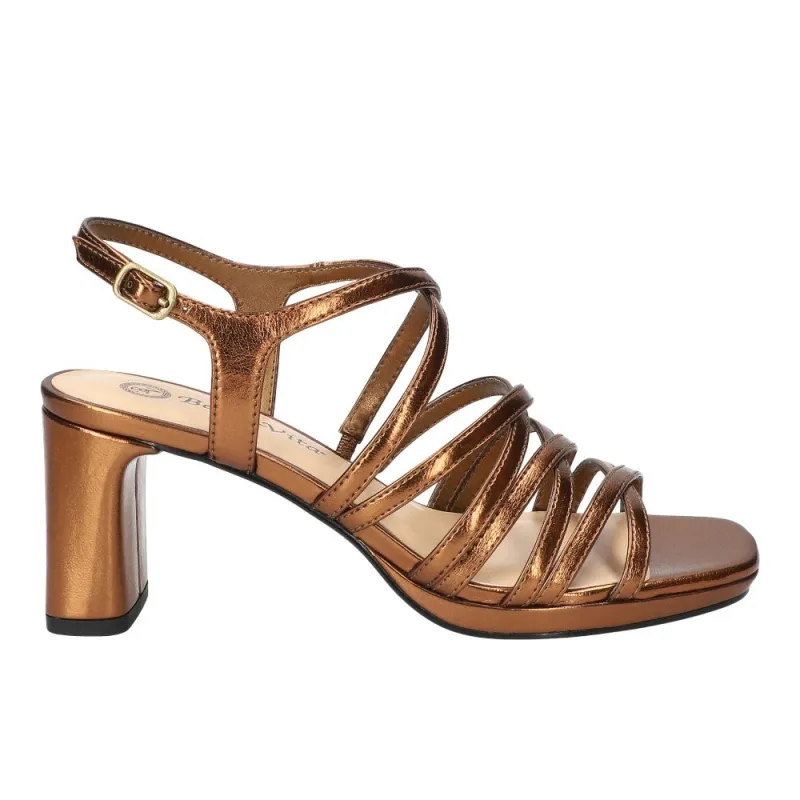 Damsel Strappy Square Toe Heeled Sandals sold by Shoebacca