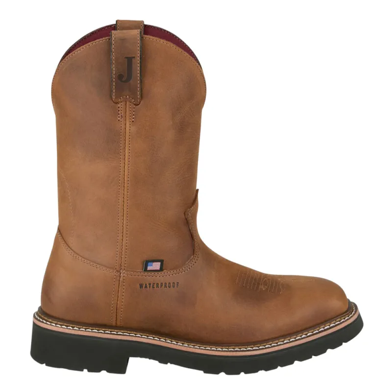 Ames 11 Inch Waterproof Soft Toe Work Boots made by Justin Boots