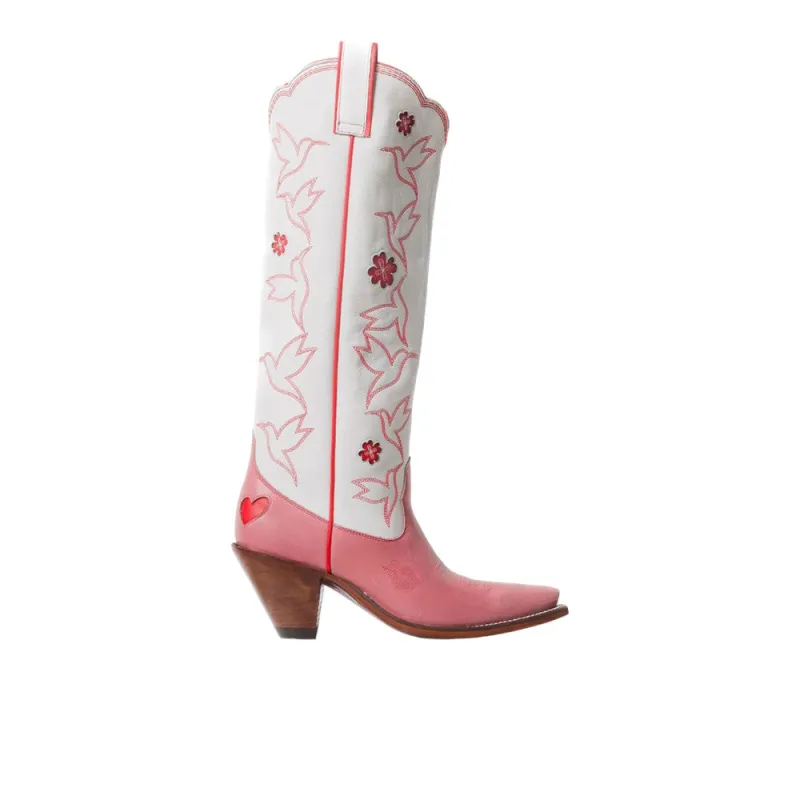 Honey Embroidered Snip Toe Pull On Cowboy Boots sold by Shoebacca