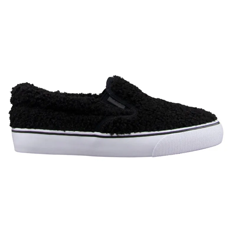 Clipper Fleece Slip On Sneakers made by Shoebacca