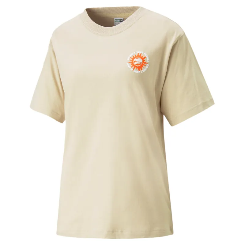 Downtown Relaxed Graphic Crew Neck Short Sleeve T-Shirt made by Puma