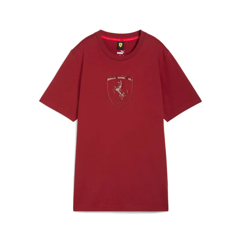 Scuderia Ferrari Race Tonal Big Shield Crew Neck Short Sleeve T-Shirt sold by Shoebacca