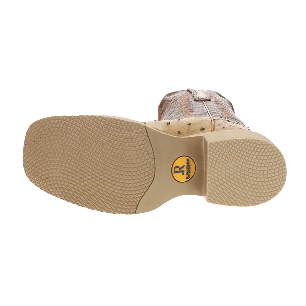 Full Quill Ostrich 11 Inch Wide Square Toe Cowboy Boots sold by Shoebacca product image thumbnail 5