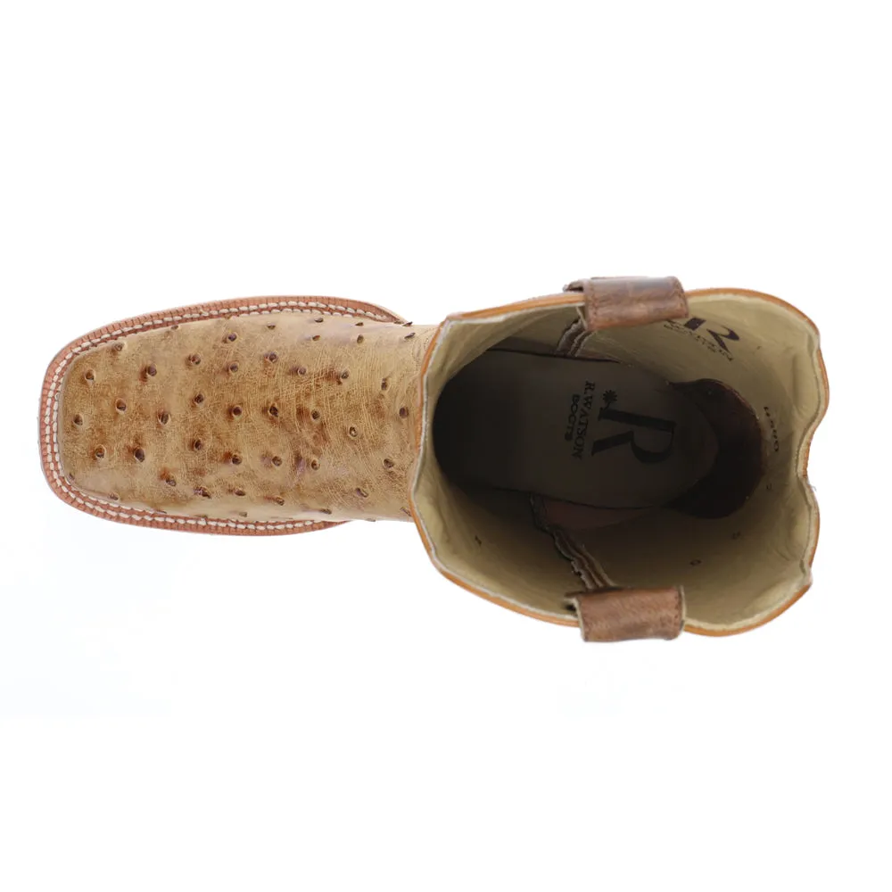 Full Quill Ostrich 11 Inch Wide Square Toe Cowboy Boots sold by Shoebacca product image thumbnail 4