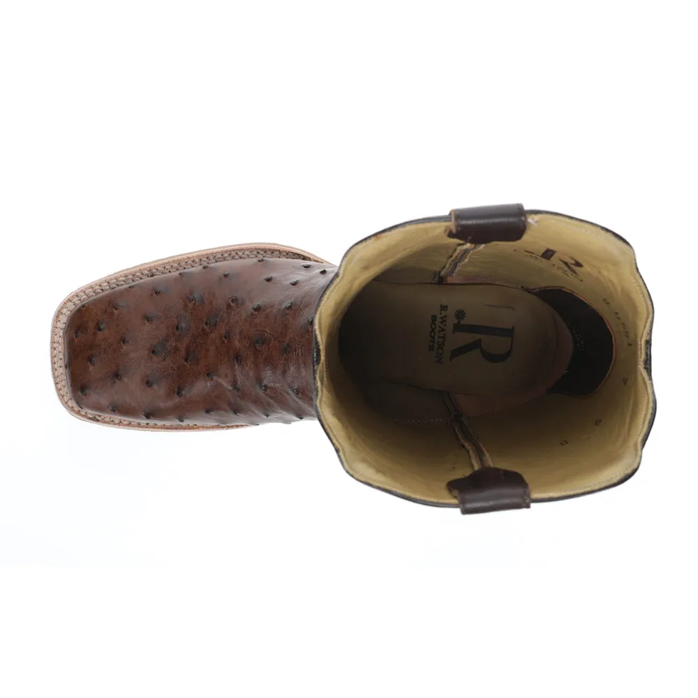 Full Quill Ostrich 11 Inch Wide Square Toe Cowboy Boots sold by Shoebacca product image thumbnail 4