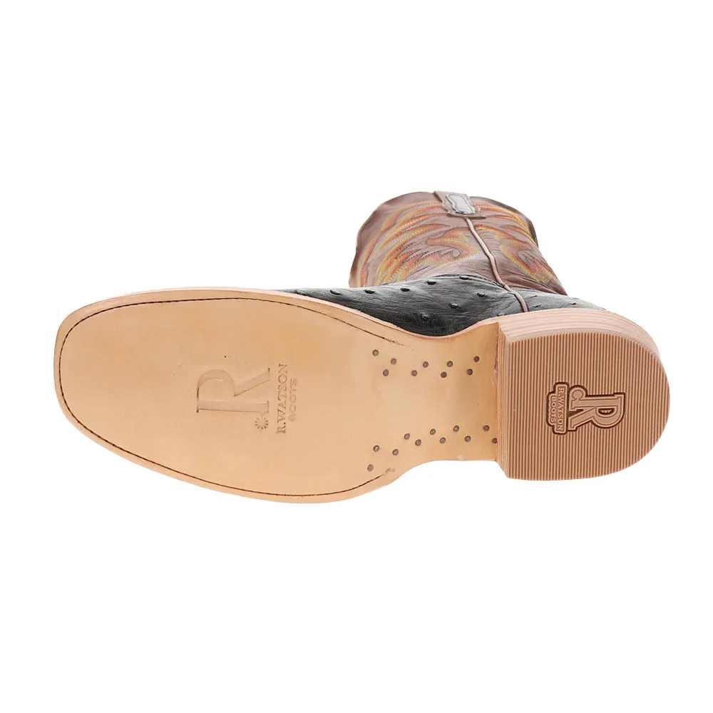 Full Quill Ostrich 13 Inch Narrow Square Toe Cowboy Boots sold by Shoebacca product image thumbnail 5