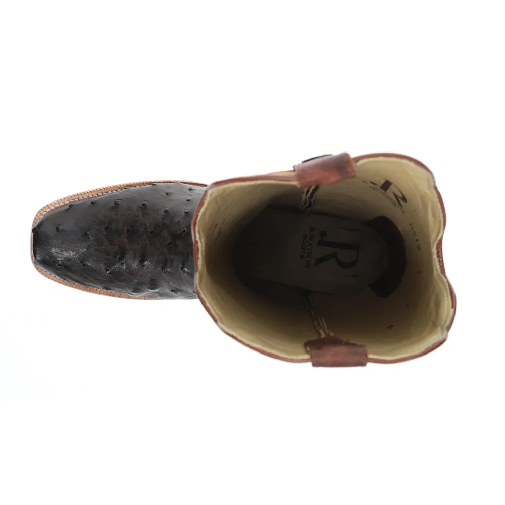 Full Quill Ostrich 13 Inch Narrow Square Toe Cowboy Boots sold by Shoebacca product image thumbnail 4