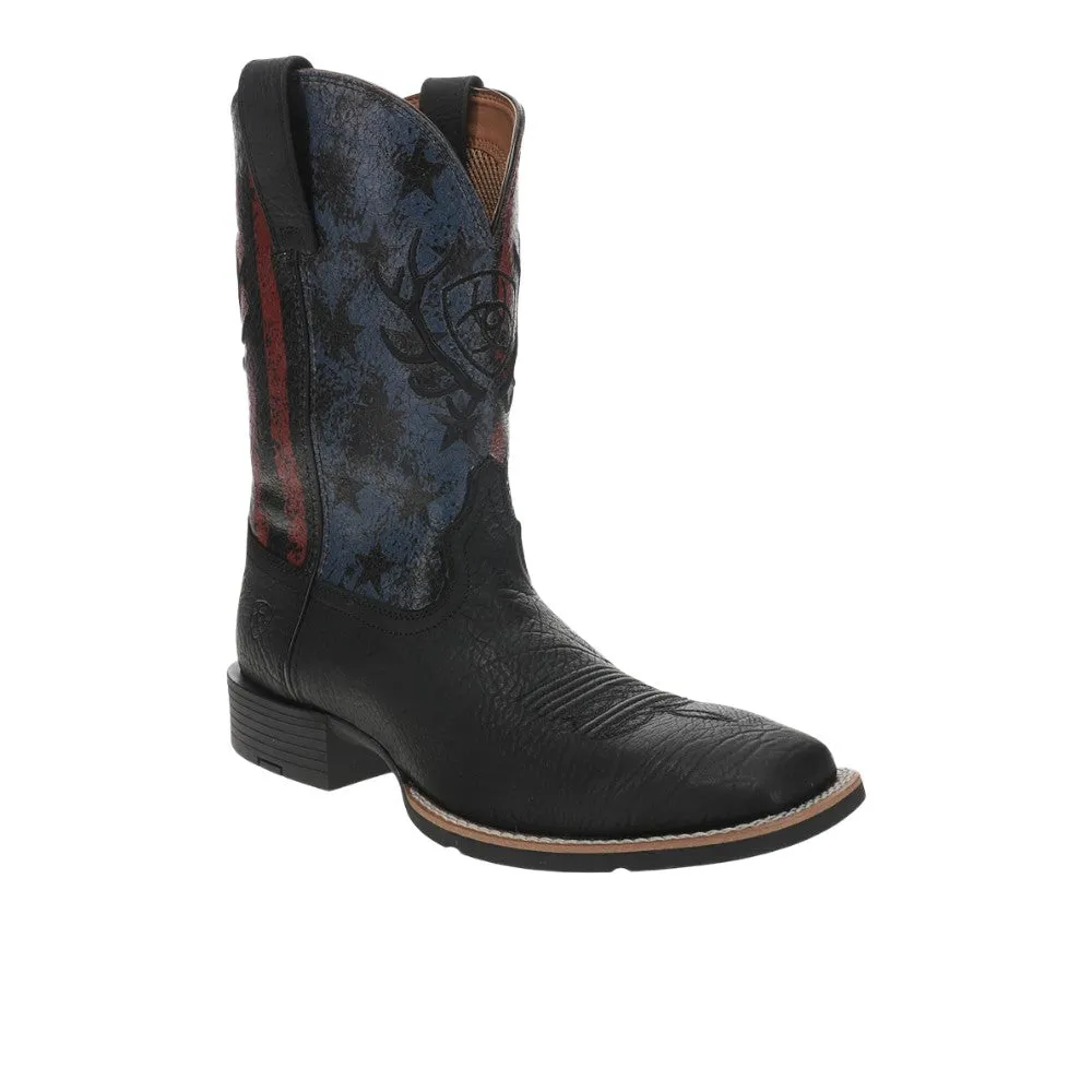Sport Liberty Antler Embroidered Square Toe Pull On Cowboy Boots sold by Shoebacca product image thumbnail 2