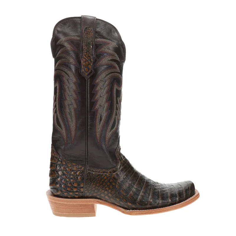 Caiman Belly 13 Inch Narrow Square Toe Cowboy Boots sold by Shoebacca