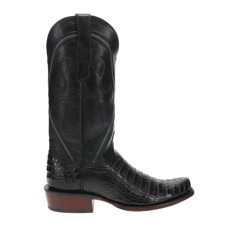 Caiman Belly 13 Inch Narrow Square Toe Cowboy Boots sold by Shoebacca