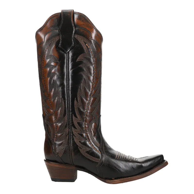 Embroidered and Triad Snip Toe Cowboy Boots made by Shoebacca