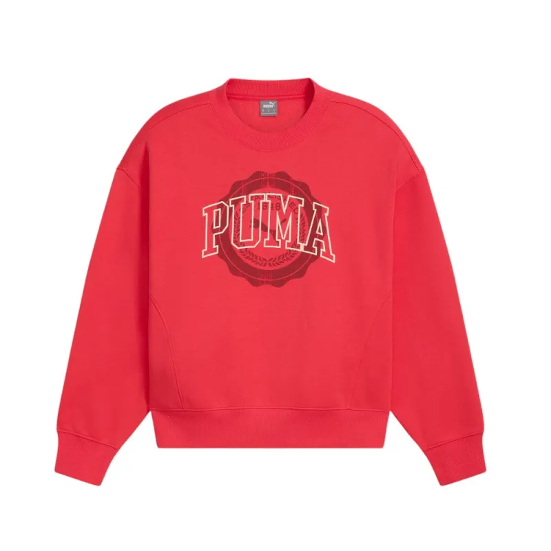 Vintage Sport Crew Logo Crew Neck Long Sleeve Sweatshirt made by Puma