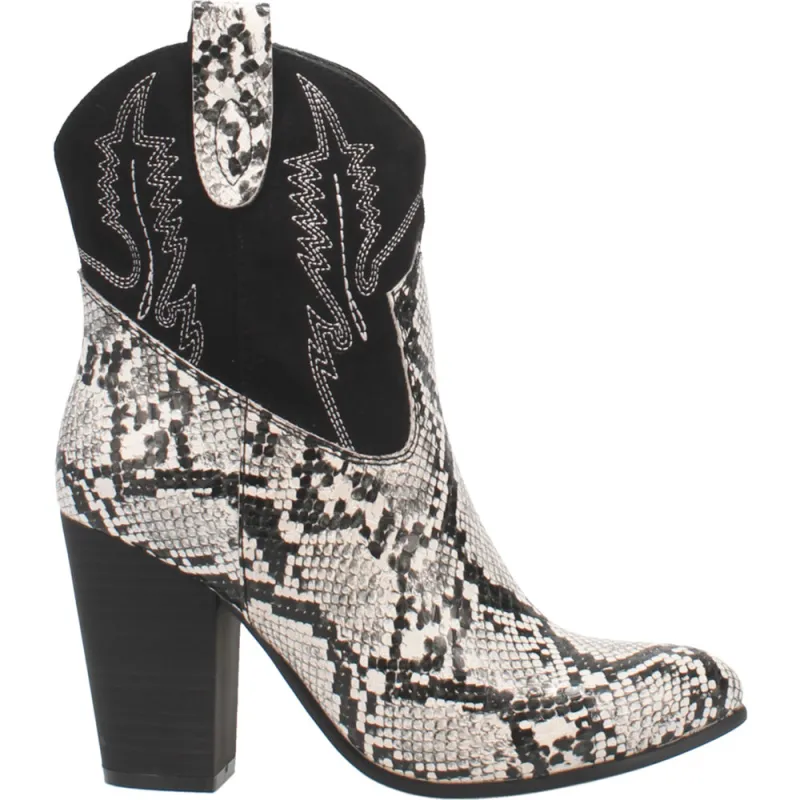 Slayer Snake Round Toe Cowboy Booties made by Shoebacca