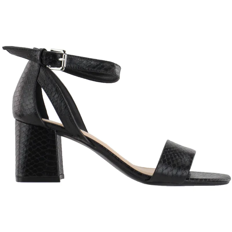 Big Heart Snake Ankle Strap Sandals sold by Shoebacca