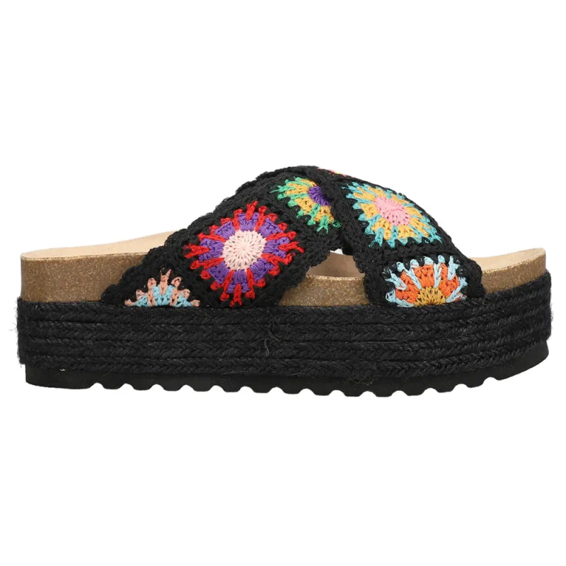 Plays Floral Espadrille Platform Sandals sold by Shoebacca