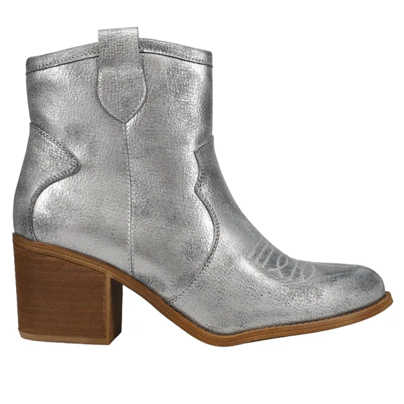 Unite Metallic Round Toe Zippered Cowboy Booties made by Dirty Laundry