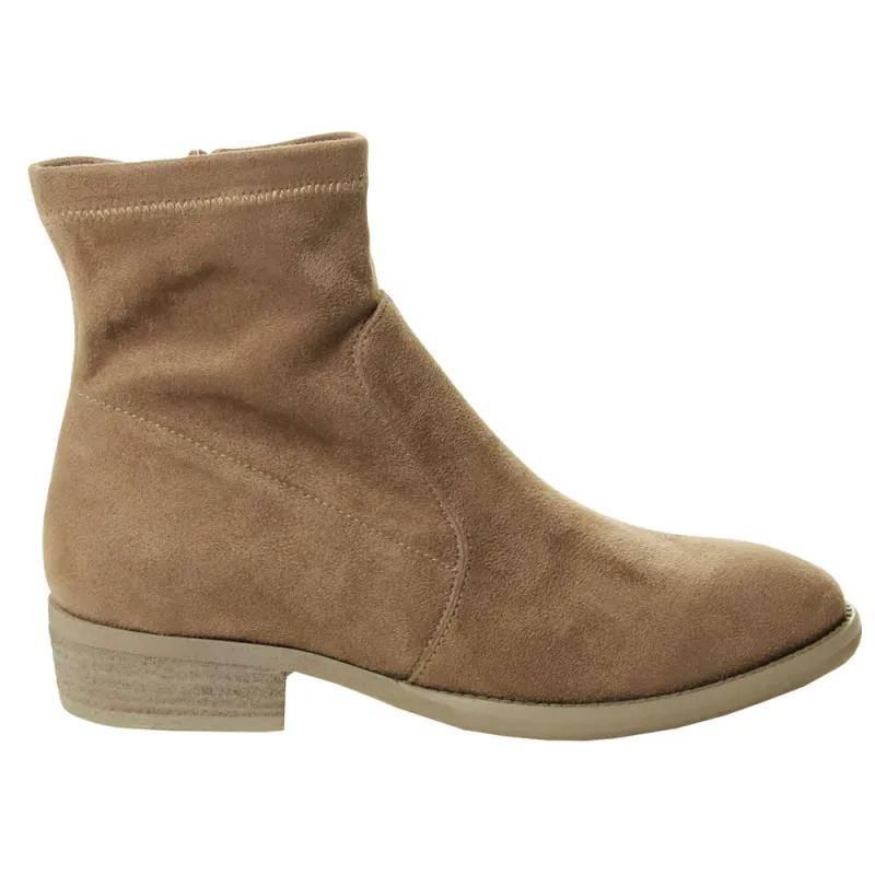 Henson Round Toe Zippered Booties made by VANELi