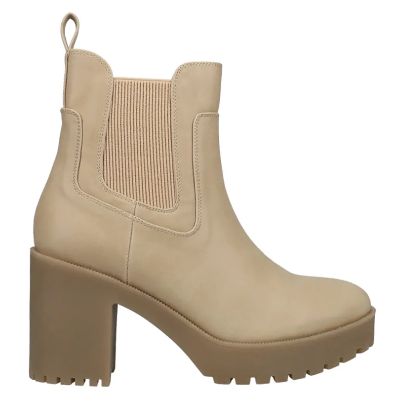 Good Day Round Toe Chelsea Platform Booties sold by Shoebacca