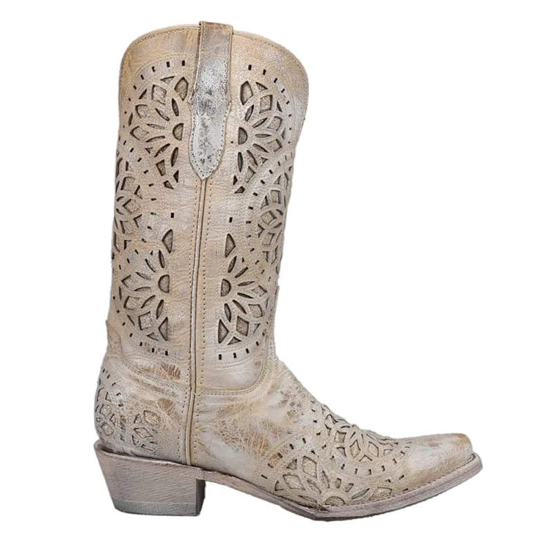 Mandala Metallic Inlay Snip Toe Cowboy Boots made by Shoebacca