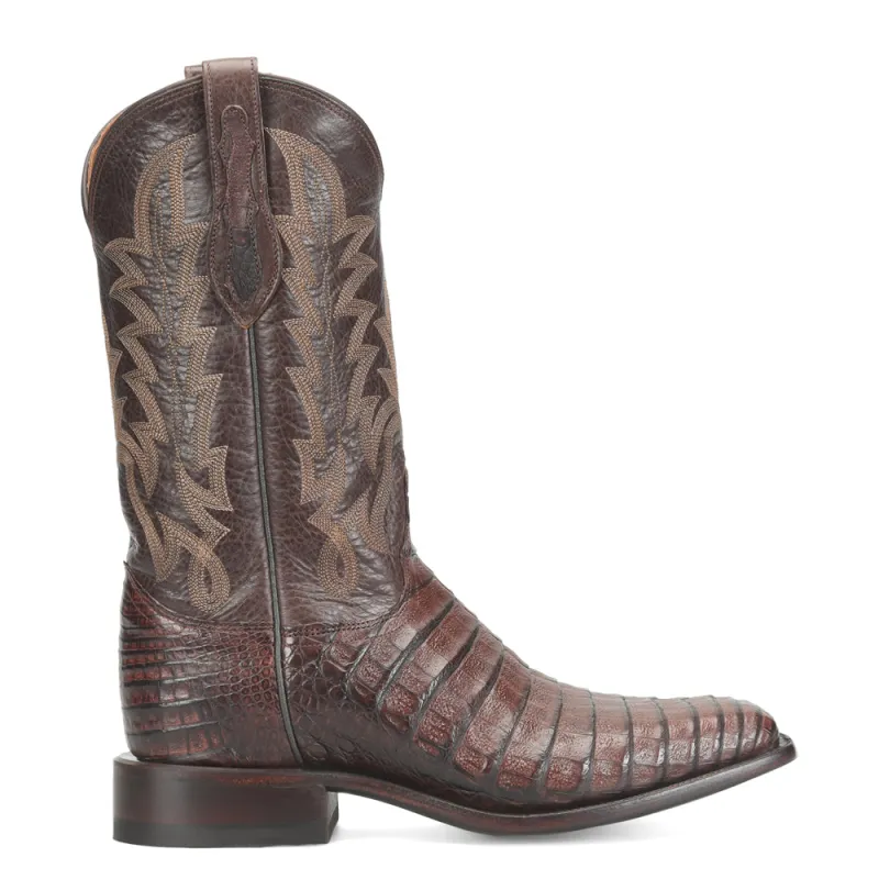 Panama 12 Inch Caiman Square Toe Cowboy Boots sold by Shoebacca